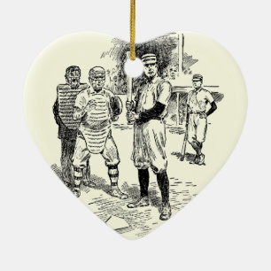 Baseball: Spieler Keramik Ornament