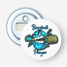 Baseball-Spieler-LKWs-Hut-Schlüsselanhänger Flaschenöffner