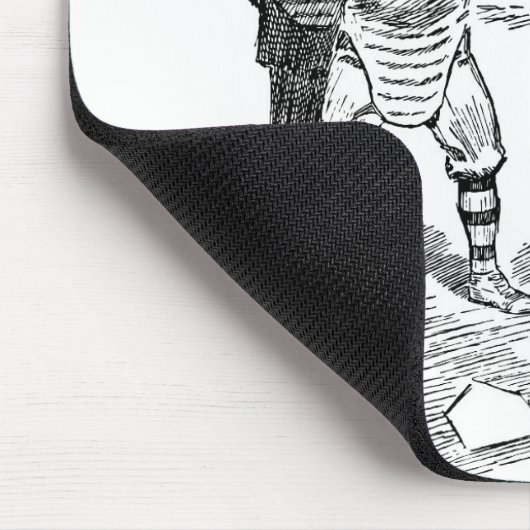 Baseball: Spieler Mousepad (Ecke)