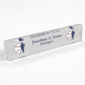 Baseball-Spieler Namensplakette