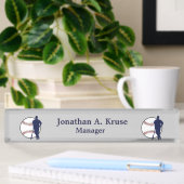 Baseball-Spieler Namensplakette