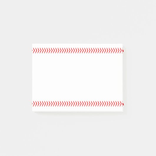 Baseball-Spieler oder Coach-Rote Baseball-Sticks Post-it Klebezettel (Vorderseite)