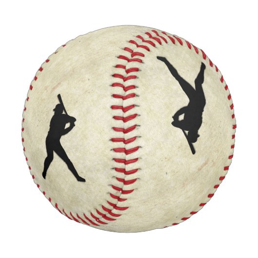 Baseball-Spieler-Pitcher und -Batter Baseball (Schrägansicht)