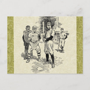 Baseball: Spieler Postkarte
