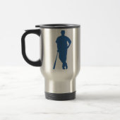 Baseball-Spieler-Silhouette-Tasse Reisebecher (Links)