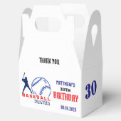 Baseball-Spieler, Team, Geburtstagskasten Geschenkschachtel (Geöffnet)