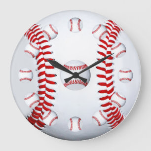 Baseball Spieler Team Sportfans - Geschenk Idee Große Wanduhr