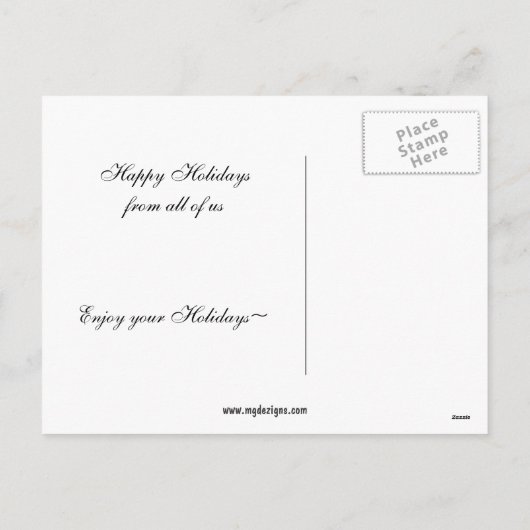 Baseball-Spieler Weihnachtskarten Feiertagspostkarte (Rückseite)