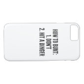 Baseball-Spieler, wie man lustigen Case-Mate iPhone Hülle (Rückseite (Horizontal))