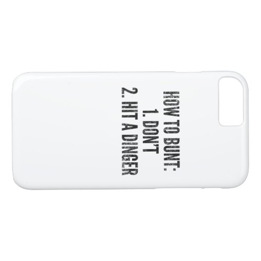 Baseball-Spieler, wie man lustigen Case-Mate iPhone Hülle (Rückseite (Horizontal))