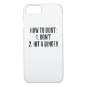 Baseball-Spieler, wie man lustigen Case-Mate iPhone Hülle (Rückseite)