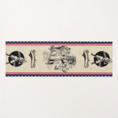 Baseball: Spieler Yoga Mat Yogamatte (Vorderseite (Horizontal))