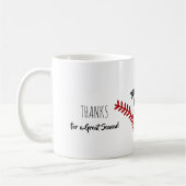 Baseball-Spielername und -zahl Kaffeetasse (Links)