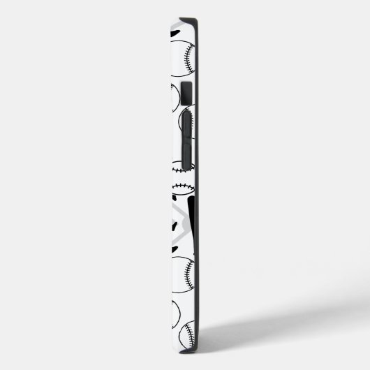 Baseball-Spielmuster.w Case-Mate iPhone Hülle (Rückseite / Links)