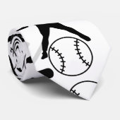 Baseball-Spielmuster.w Krawatte (Gerollt)