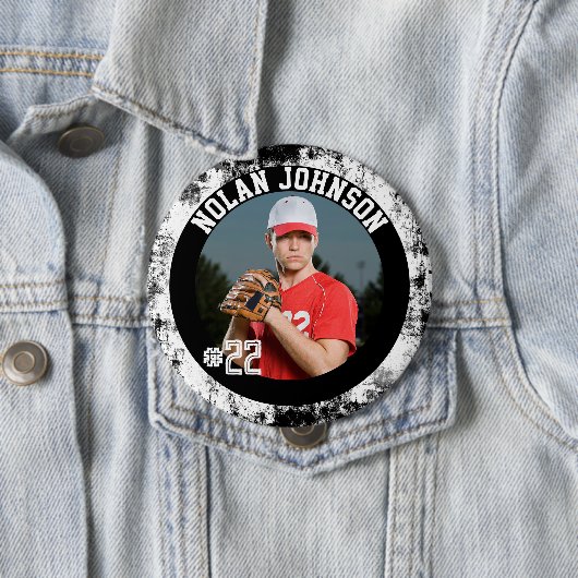 Baseball-Spieltag-Taste für Teamgeist Button (Beispiel)