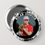 Baseball-Spieltag-Taste für Teamgeist Button (Vorne & Hinten)