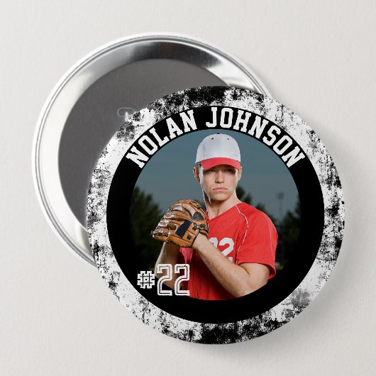 Baseball-Spieltag-Taste für Teamgeist Button (Vorne & Hinten)