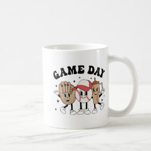 Baseball-Spieltag Vintage Muttertag Frauen Männer Kaffeetasse