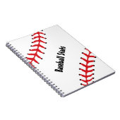 Baseball Spiral-Bound-Notebook Notizblock (Rechte Seite)