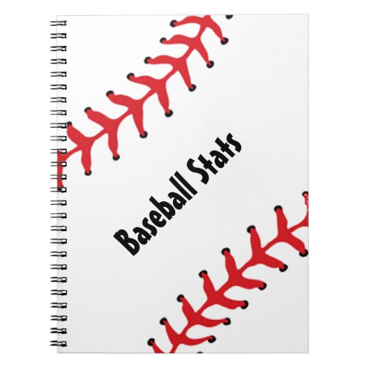Baseball Spiral-Bound-Notebook Notizblock (Vorderseite)