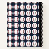 Baseball Spiralkomposition Notebook Notizblock (Rückseite)