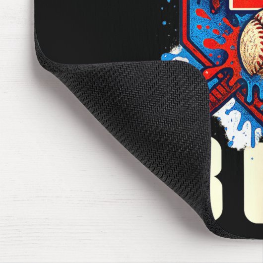 Baseball Splash Drip 10th Birthday Srts Lover Boy  Mousepad (Ecke)