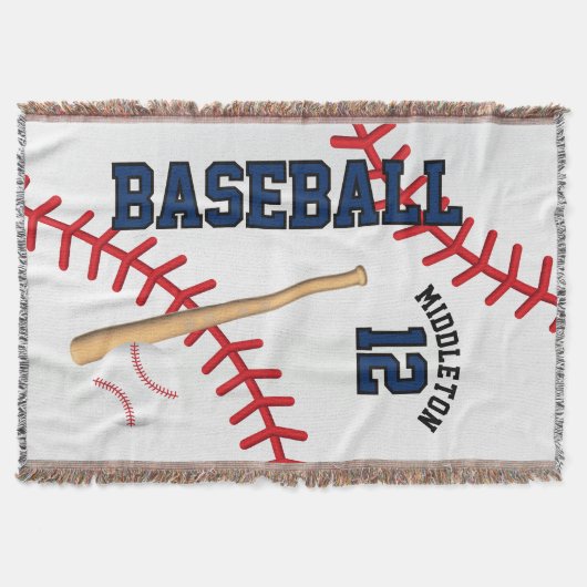 Baseball Sport Ball Design - Blau Decke (Vorderseite)