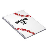Baseball Sport Baseball Trainer Notizblock (Rechte Seite)