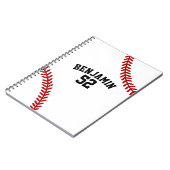 Baseball Sport Baseball Trainer Notizblock (Linke Seite)