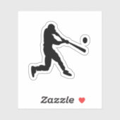 Baseball sport Batter Custom-Cut Aufkleber (Blatt)