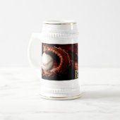 Baseball-Sport Bierglas (Vorderseite Links)