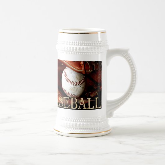 Baseball-Sport Bierglas (Rechts)