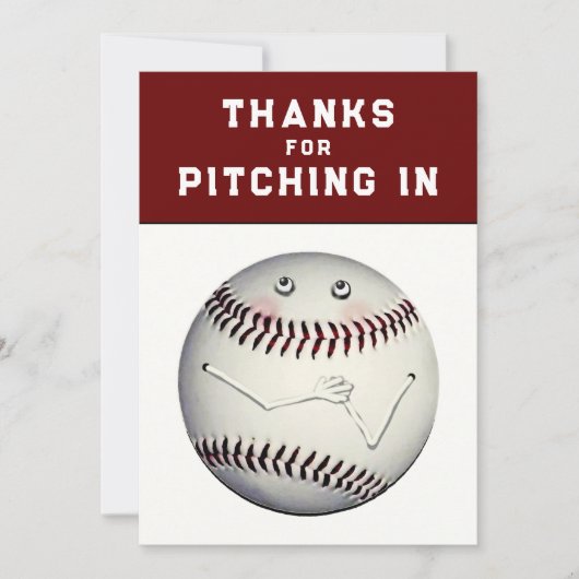 Baseball-Sport Danke (Vorderseite)