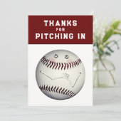 Baseball-Sport Danke (Stehend Vorderseite)