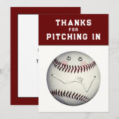 Baseball-Sport Danke (Vorne/Hinten)