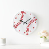 Baseball Sport Design Große Wanduhr (Zuhause)
