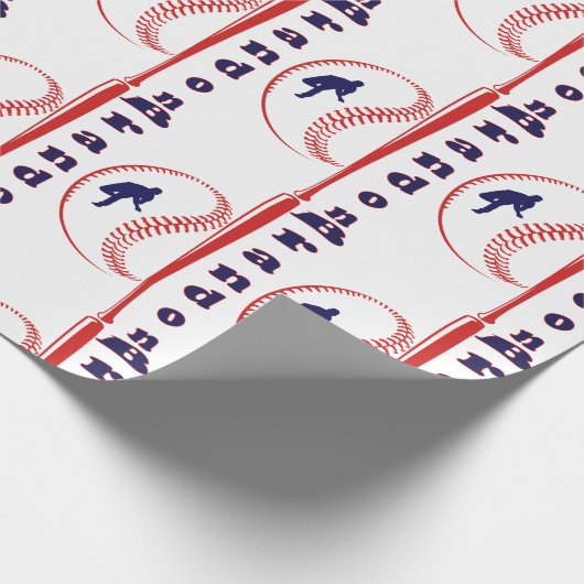 Baseball-Sport Geschenkpapier (Ecke)