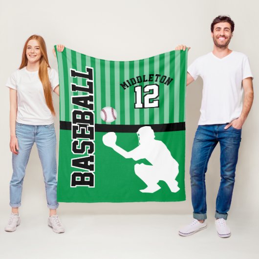 Baseball ⚾ Sport im Grünen - Fang Fleecedecke (Beispiel)