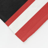 Baseball ⚾ Sport in Dunkelrot, Schwarz und Weiß Fleecedecke (Ecke)