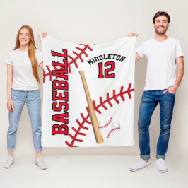 Baseball ⚾ Sport in Rot Fleecedecke