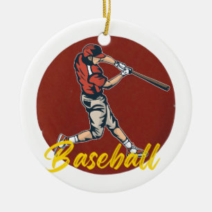 Baseball Sport Keramik Ornament