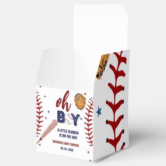 Baseball Sport Kleine Schläger Boy Baby Dusche Geschenkschachtel (Geöffnet)