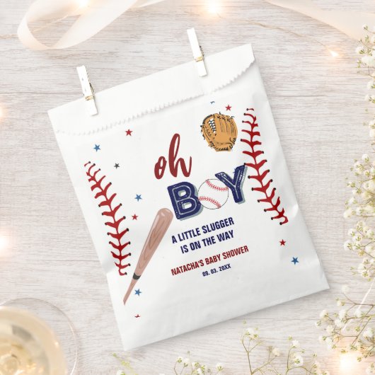 Baseball Sport Kleine Schläger Boy Baby Dusche Geschenktütchen (Ausgeschnitten)