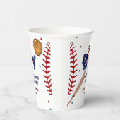 Baseball Sport Kleine Schläger Boy Baby Dusche Pappbecher (Rechts)