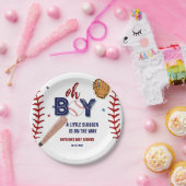 Baseball Sport Kleine Schläger Boy Baby Dusche Pappteller (Party)