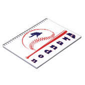 Baseball-Sport Notizblock (Linke Seite)