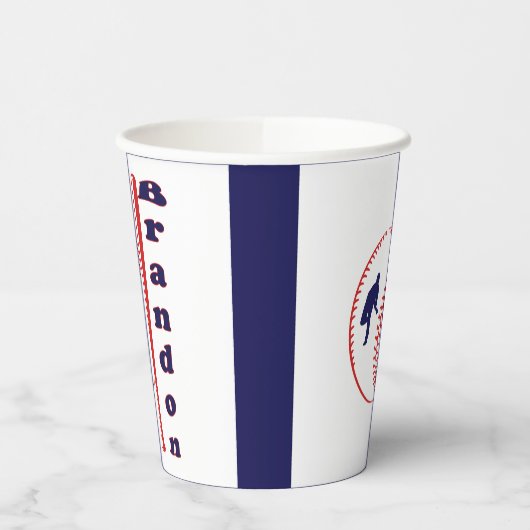 Baseball-Sport Pappbecher (Links)