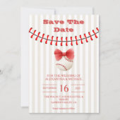 Baseball Sport Perfect Catch Wedding Save The Date (Vorderseite)