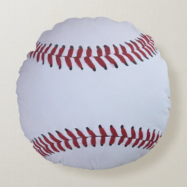 Baseball-Sport Rundes Kissen (Vorderseite)